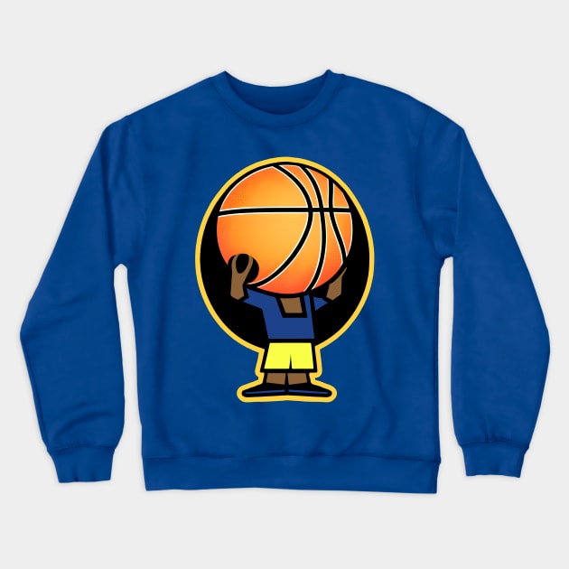Warriors Head Crewneck Sweatshirt by Jaymz Weiss Designz